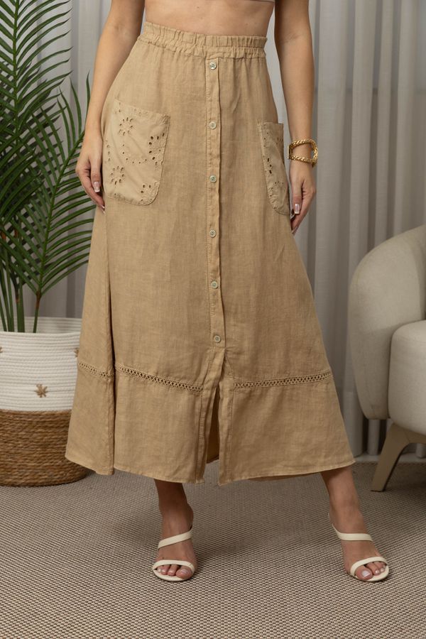 SAIA CARLA CJ CARAMELO - Loja Linho Italiano