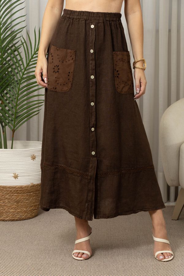 SAIA CARLA CJ CHOCOLATE - Loja Linho Italiano