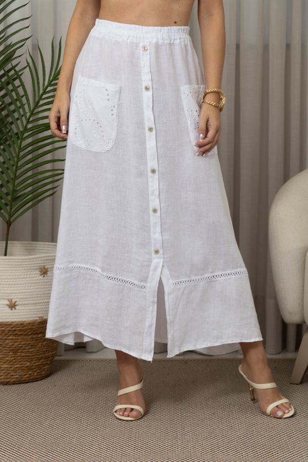 SAIA CARLA CJ BRANCO - Loja Linho Italiano