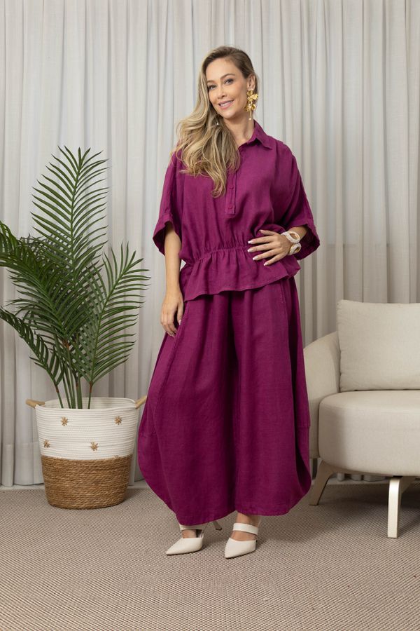 BATA GEOVANA CJ UVA - Loja Linho Italiano