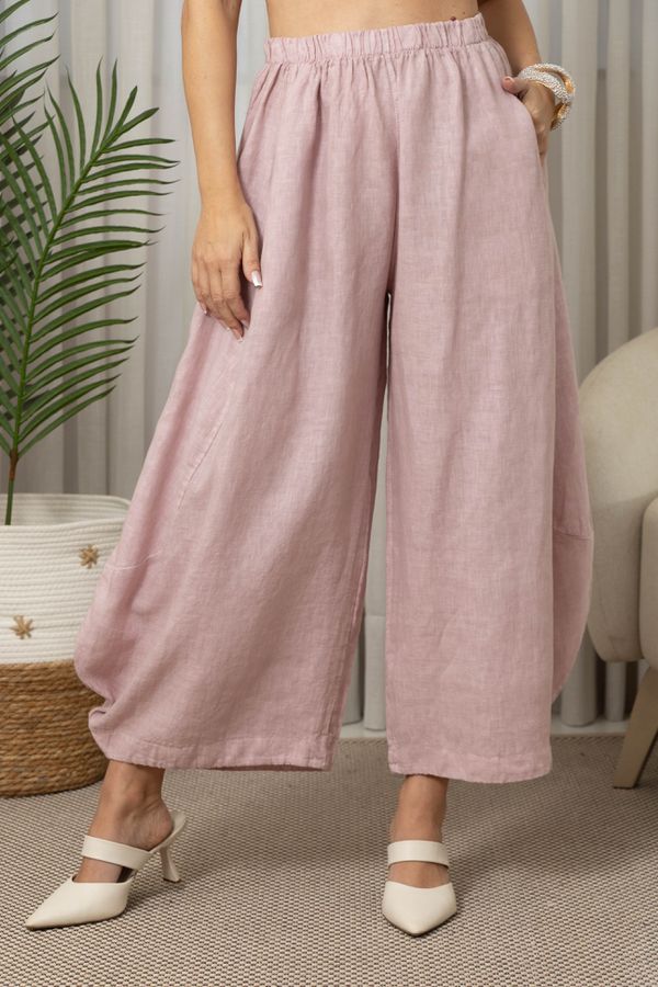 CALÇA GEOVANA CJ ROSE - Loja Linho Italiano