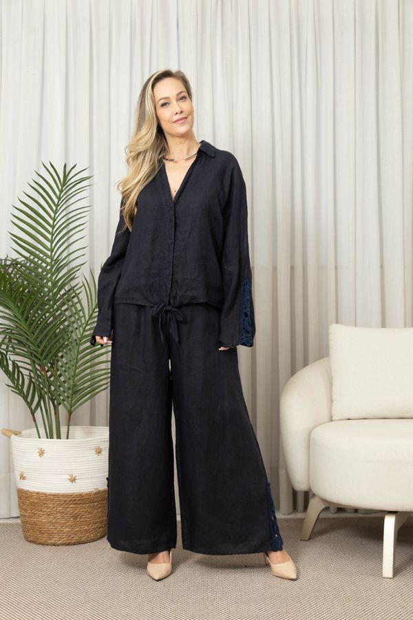 CAMISA SOL CJ MARINHO - Loja Linho Italiano