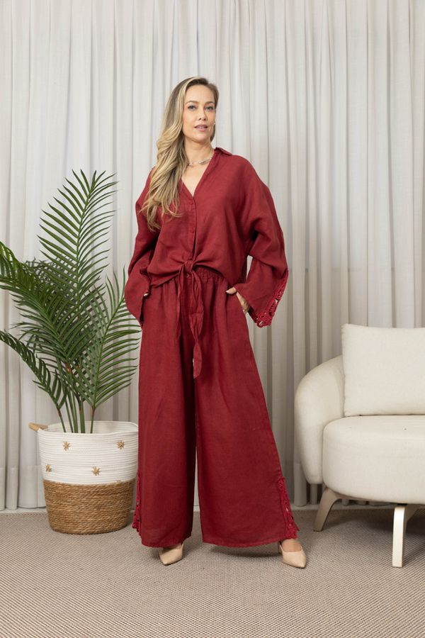 CAMISA SOL CJ MARSALA - Loja Linho Italiano