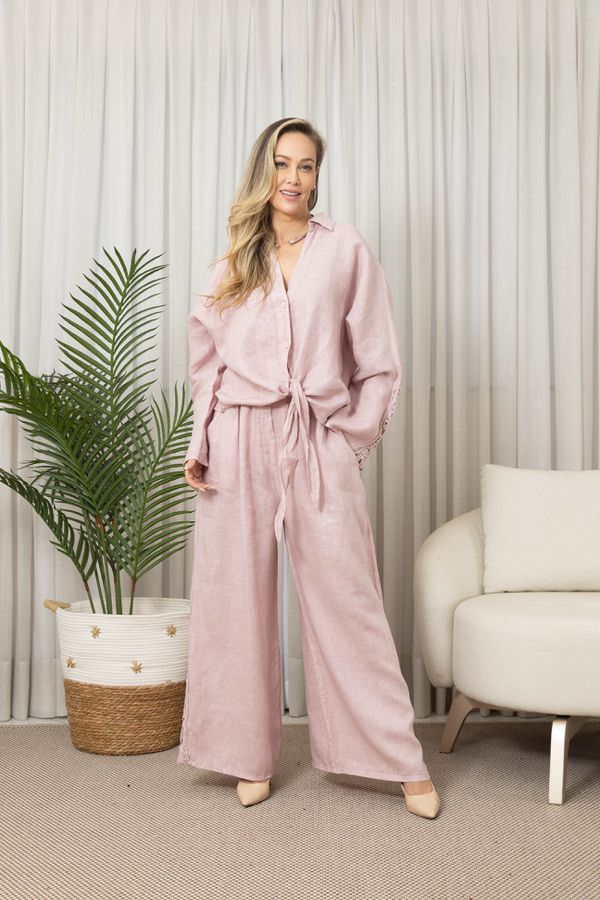 CAMISA SOL CJ ROSE - Loja Linho Italiano