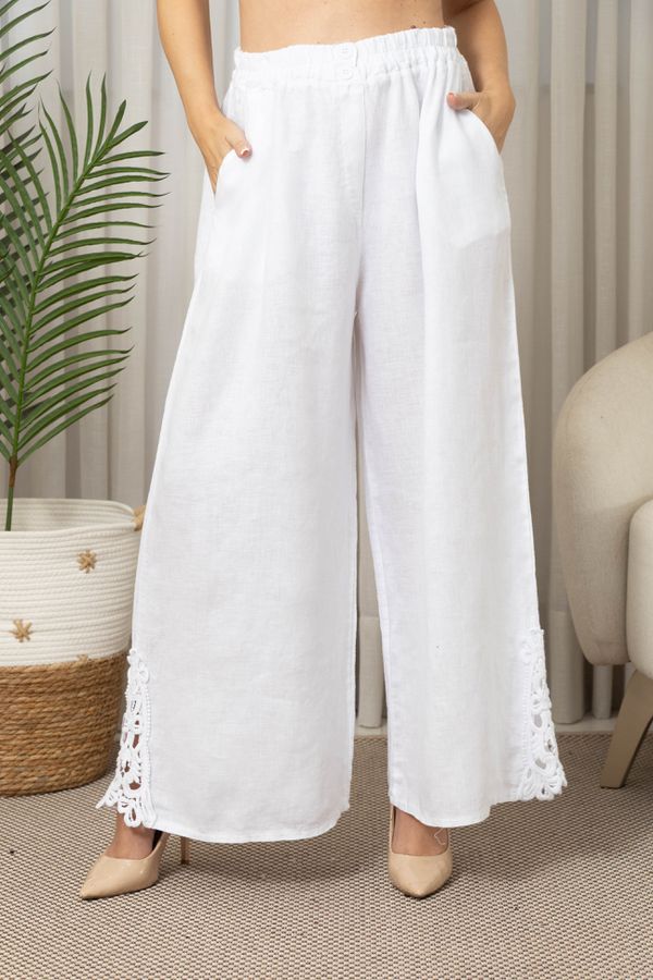 CALÇA SOL CJ BRANCO - Loja Linho Italiano