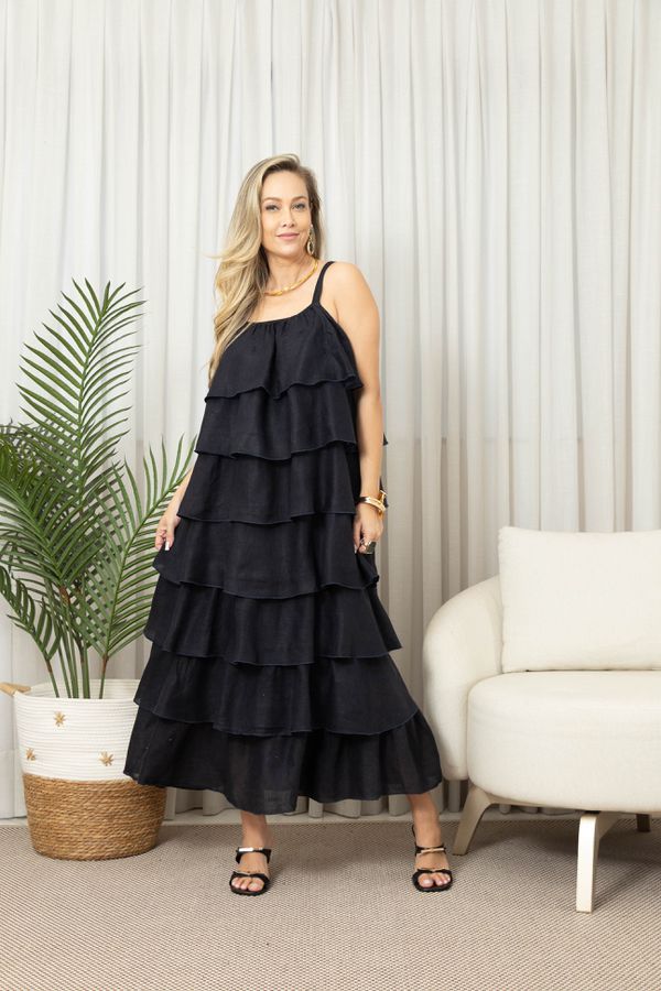 VESTIDO ROMA MARINHO - Loja Linho Italiano