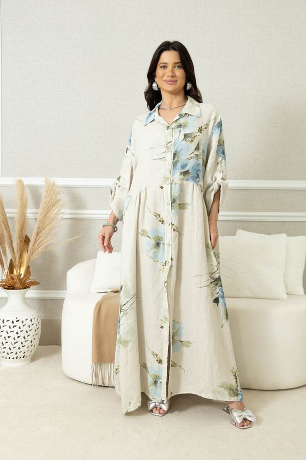 CHEMISE BRENDA BEGE - Loja Linho Italiano