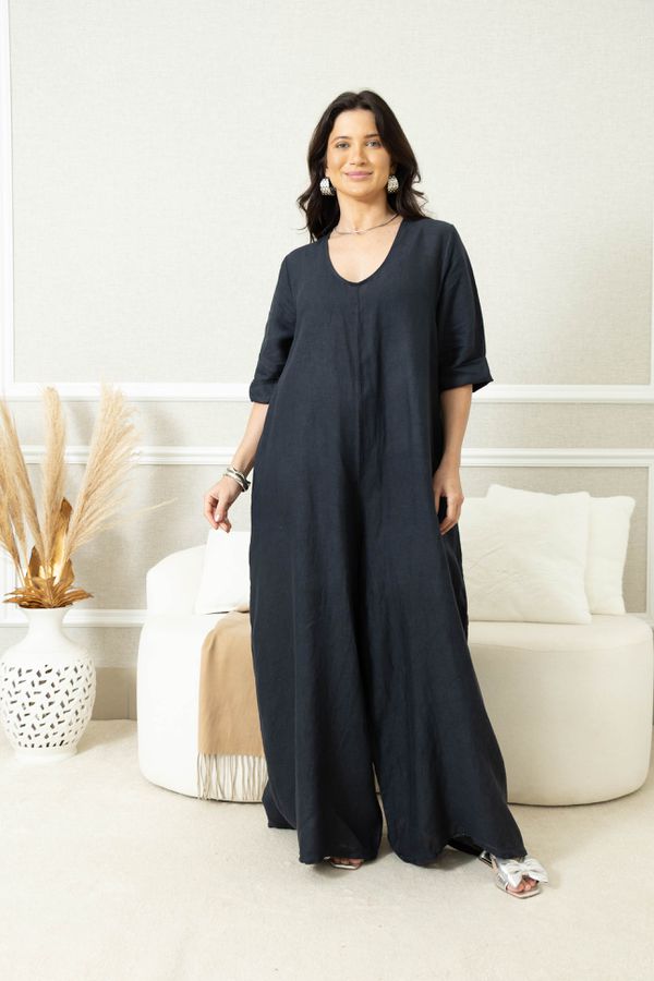 MACACÃO LIANA MARINHO - Loja Linho Italiano