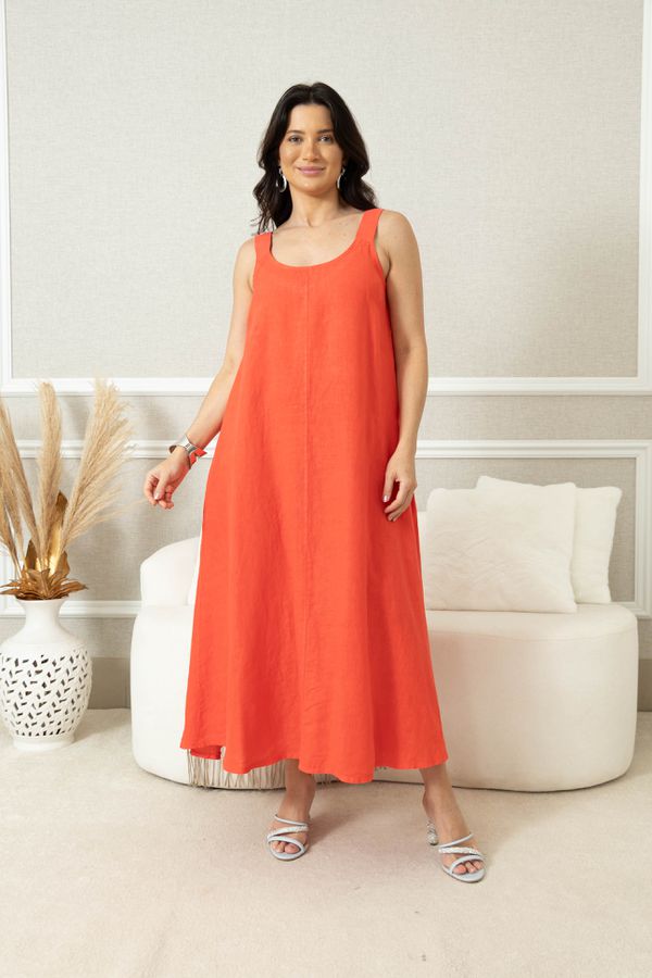 VESTIDO FRANCE VERMELHO - Loja Linho Italiano