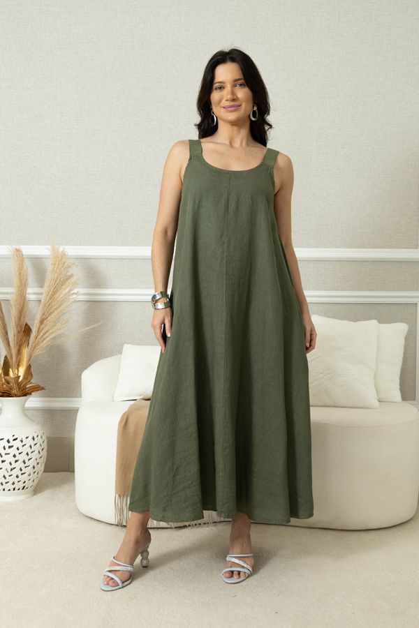 VESTIDO FRANCE MILITAR - Loja Linho Italiano