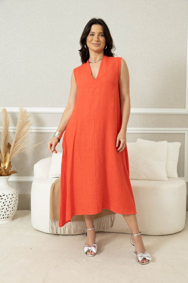 VESTIDO KATIUCY VERMELHO - Loja Linho Italiano