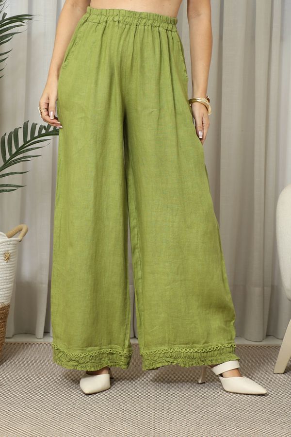 CALÇA DIVINA CJ PISTACHE - Loja Linho Italiano