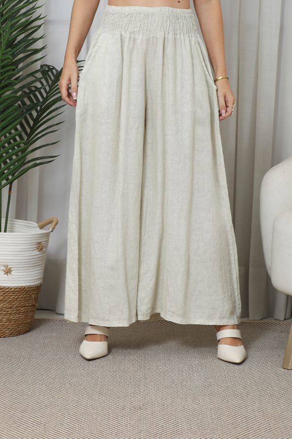 CALÇA DUDA BEGE - Loja Linho Italiano