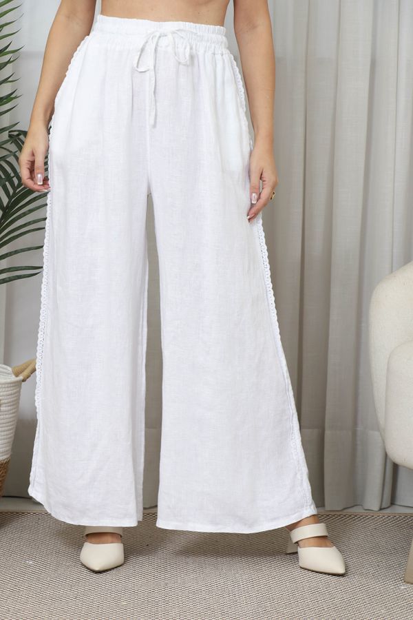 CALÇA LICA CJ BRANCO - Loja Linho Italiano