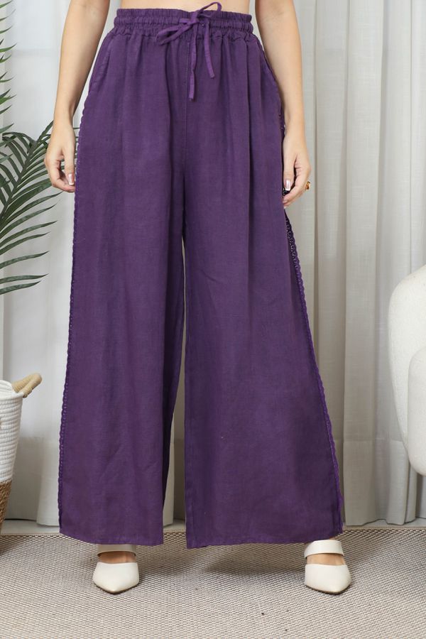 CALÇA LICA CJ BERINJELA - Loja Linho Italiano