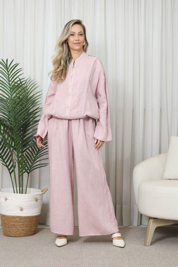 JAQUETA LICA CJ ROSE - Loja Linho Italiano