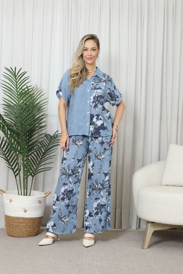 CAMISA SABRINA CJ JEANS - Loja Linho Italiano