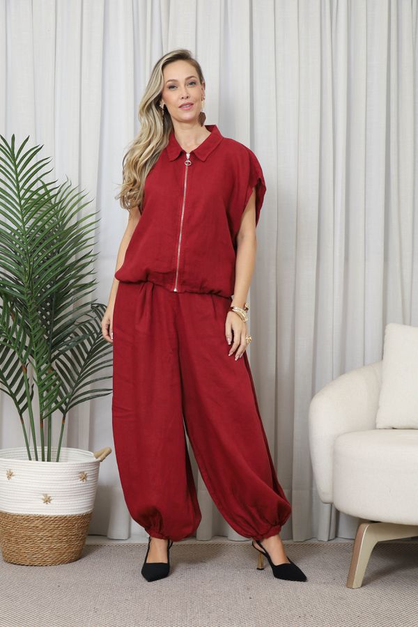 COLETE VELMA CJ MARSALA - Loja Linho Italiano