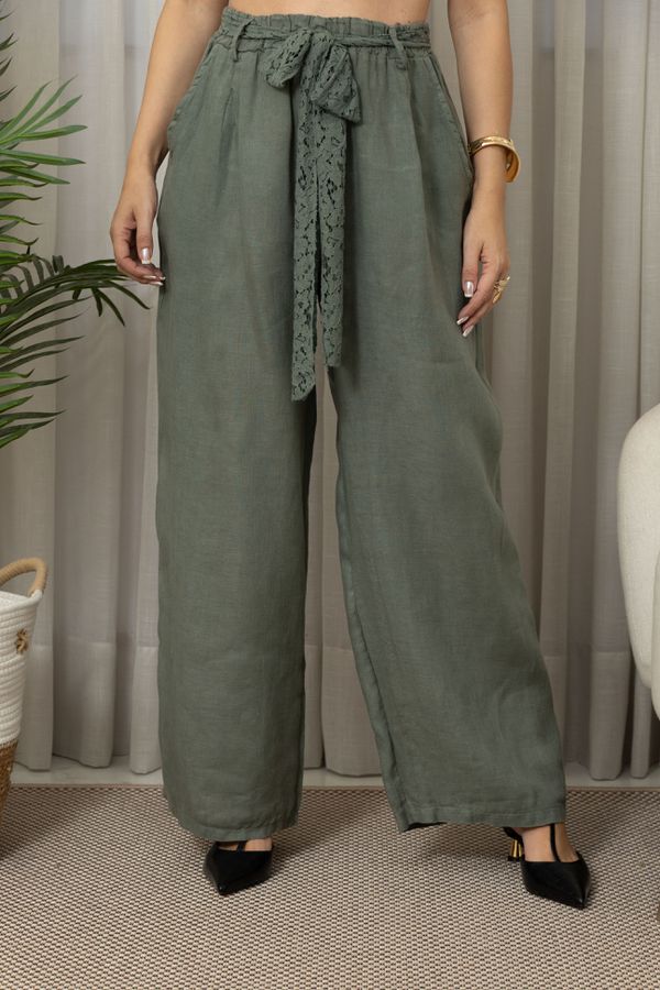 CALÇA AMABILE CJ MILITAR - Loja Linho Italiano