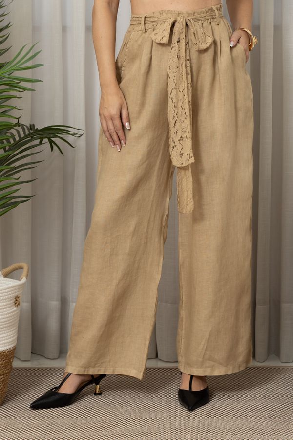 CALÇA AMABILE CJ CARAMELO - Loja Linho Italiano