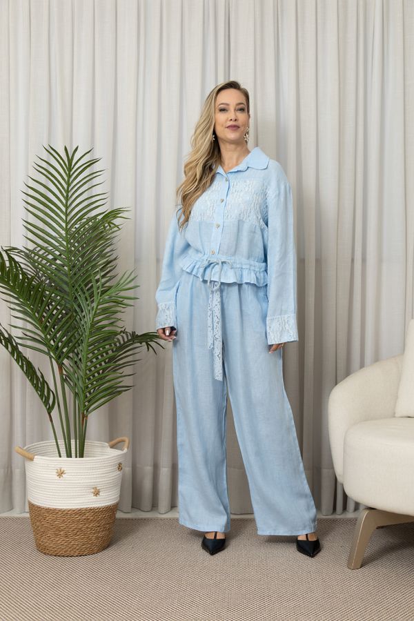 PARKA AMABILE CJ AZUL BEBE - Loja Linho Italiano