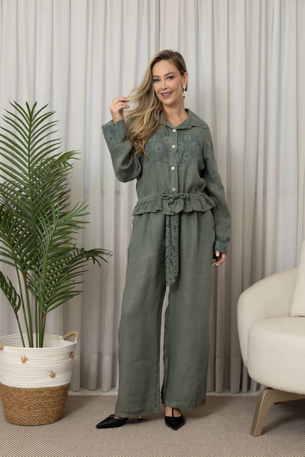 PARKA AMABILE CJ MILITAR - Loja Linho Italiano