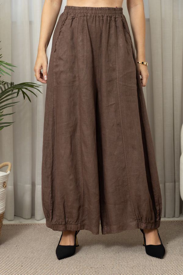 CALÇA ANA CJ CHOCOLATE - Loja Linho Italiano