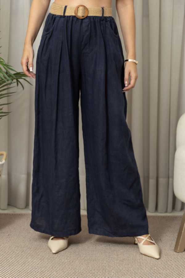 CALÇA MAJESTADE CJ MARINHO - Loja Linho Italiano