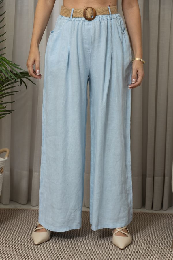 CALÇA MAJESTADE CJ AZUL BEBE - Loja Linho Italiano