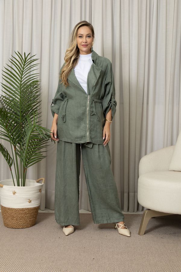 PARKA MAJESTADE CJ MILITAR - Loja Linho Italiano