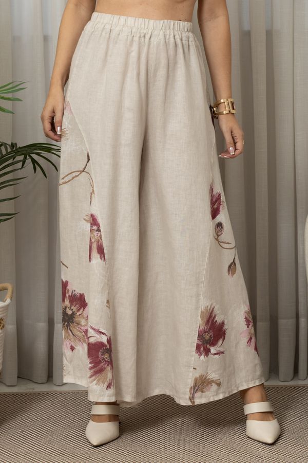 CALÇA NOEMI CJ BEGE - Loja Linho Italiano