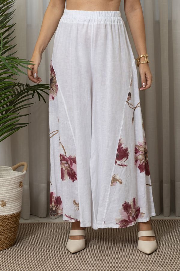 CALÇA NOEMI CJ BRANCO - Loja Linho Italiano