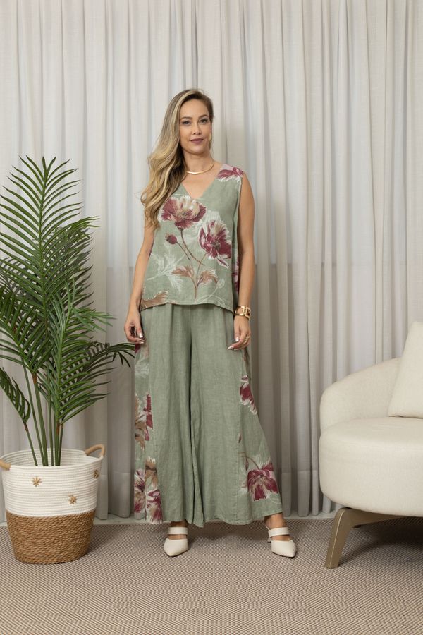 REGATA NOEMI CJ MENTA - Loja Linho Italiano