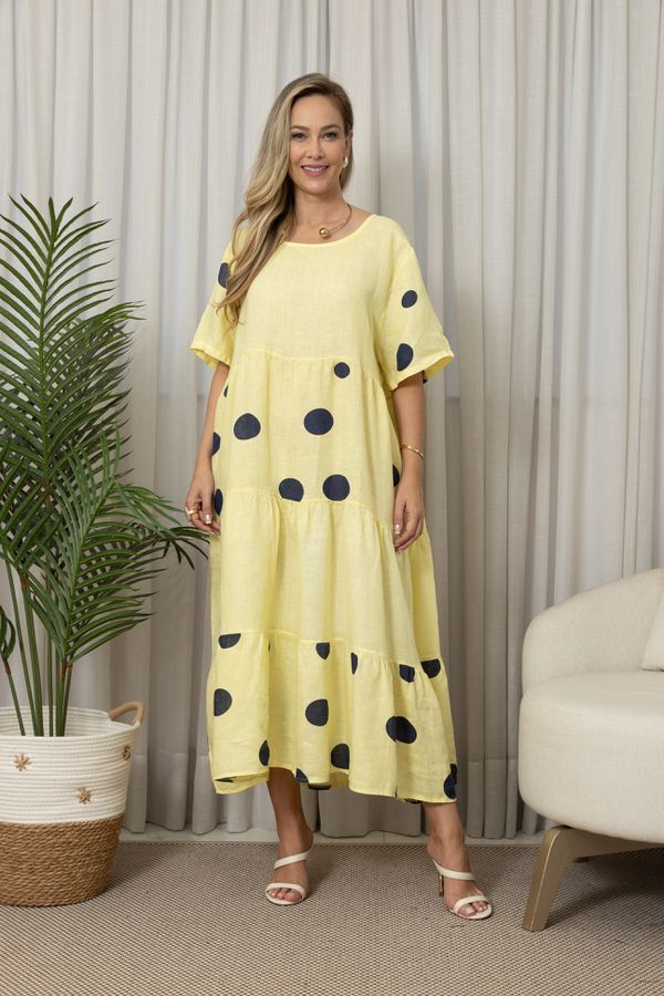 VESTIDO FABI MANTEIGA - Loja Linho Italiano