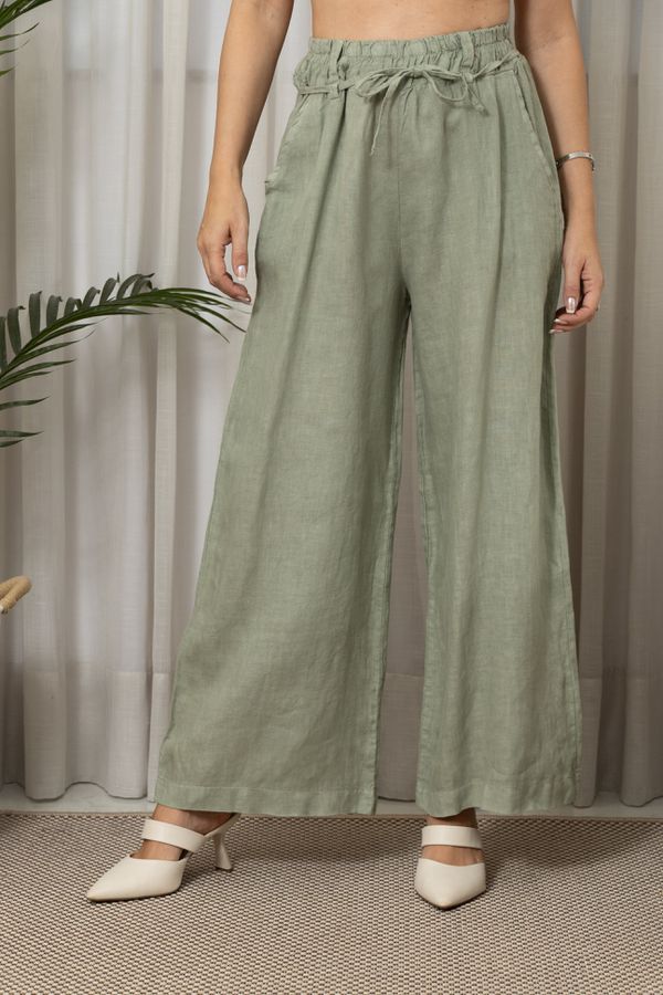 CALÇA CAITANA MENTA - Loja Linho Italiano