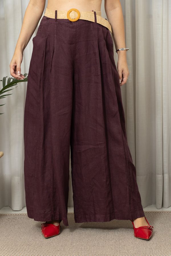 CALÇA JASMIN AÇAI - Loja Linho Italiano