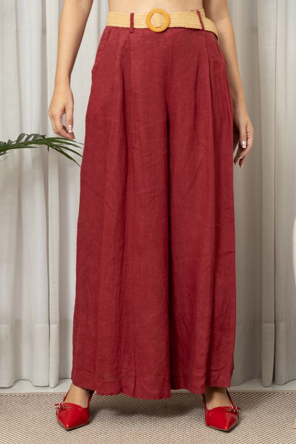 CALÇA JASMIN MARSALA - Loja Linho Italiano