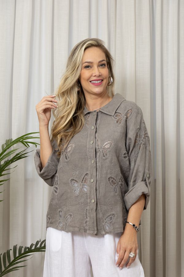 CAMISA LYCA FENDI - Loja Linho Italiano