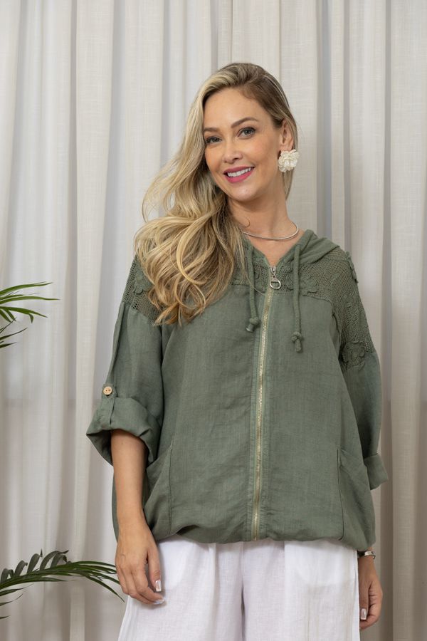 PARKA HORIZONTE MILITAR - Loja Linho Italiano