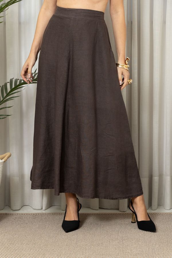 SAIA AMALIA CHOCOLATE - Loja Linho Italiano