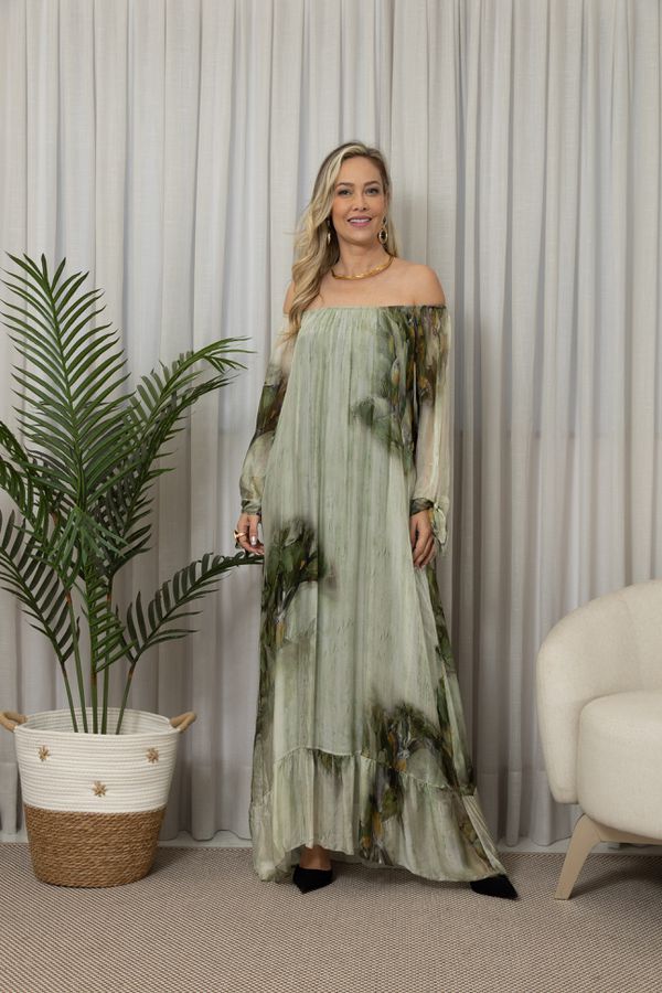 VESTIDO INES MILITAR - Loja Linho Italiano