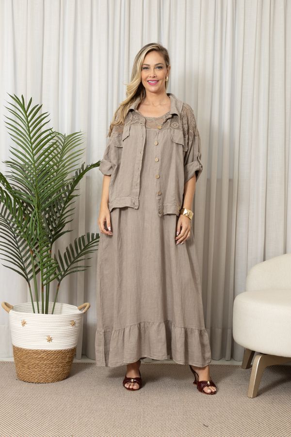 VESTIDO NATALY CJ FENDI - Loja Linho Italiano