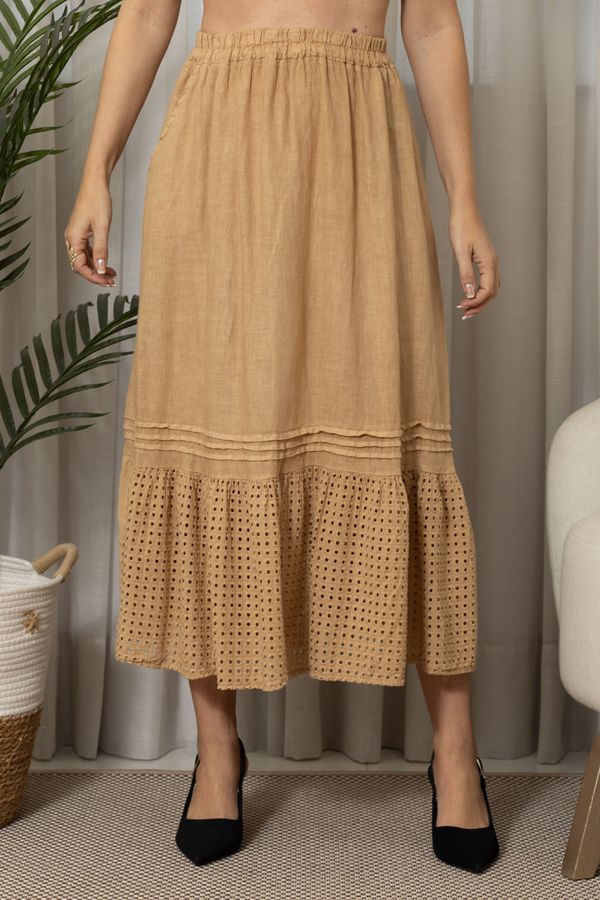 SAIA TAISA CJ CARAMELO - Loja Linho Italiano