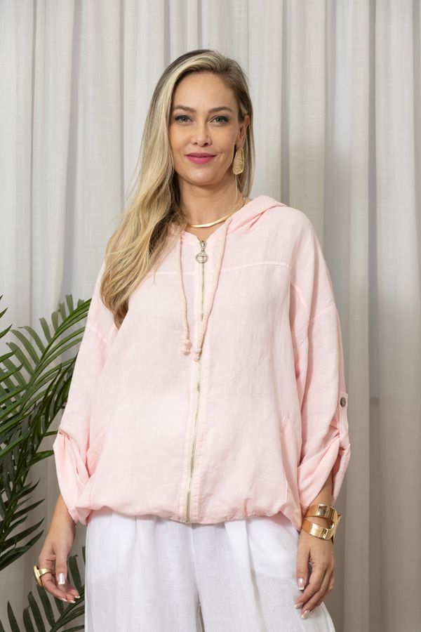 PARKA LA VIE ROSA BEBÊ - Loja Linho Italiano