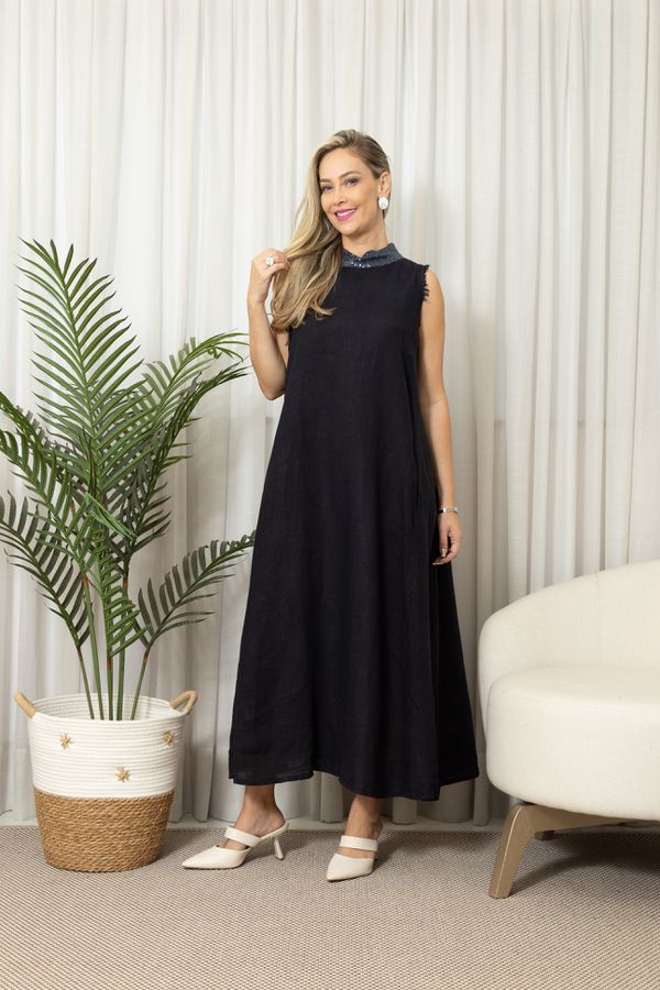 VESTIDO EDINALVA MARINHO - Loja Linho Italiano