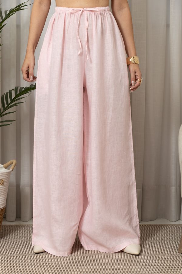 CALÇA MILENA ROSA BEBÊ - Loja Linho Italiano