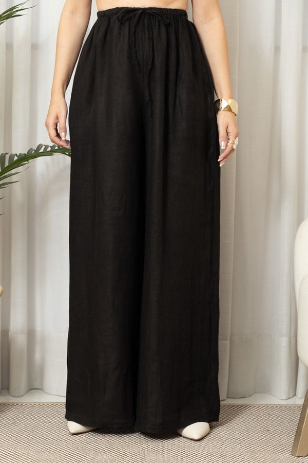 CALÇA MILENA PRETO - Loja Linho Italiano