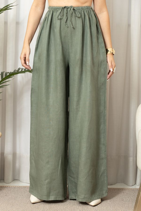 CALÇA MILENA MILITAR - Loja Linho Italiano