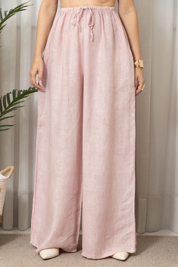 CALÇA MILENA ROSE - Loja Linho Italiano