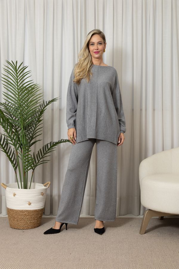 SUETER GABY CJ CINZA - Loja Linho Italiano